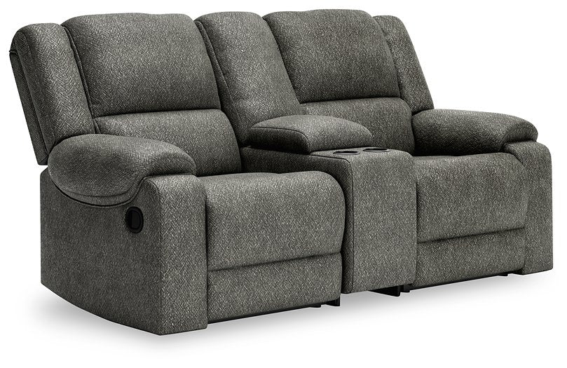 Benlocke 3-Piece Reclining Loveseat with Console Half Price Furniture