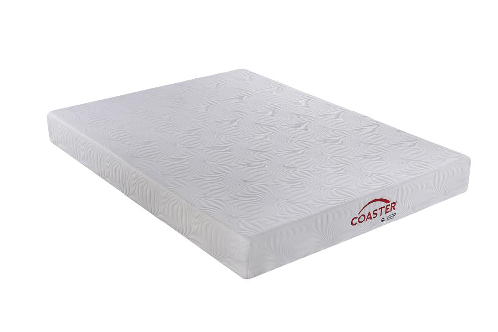 Keegan Twin Long Memory Foam Mattress White Half Price Furniture