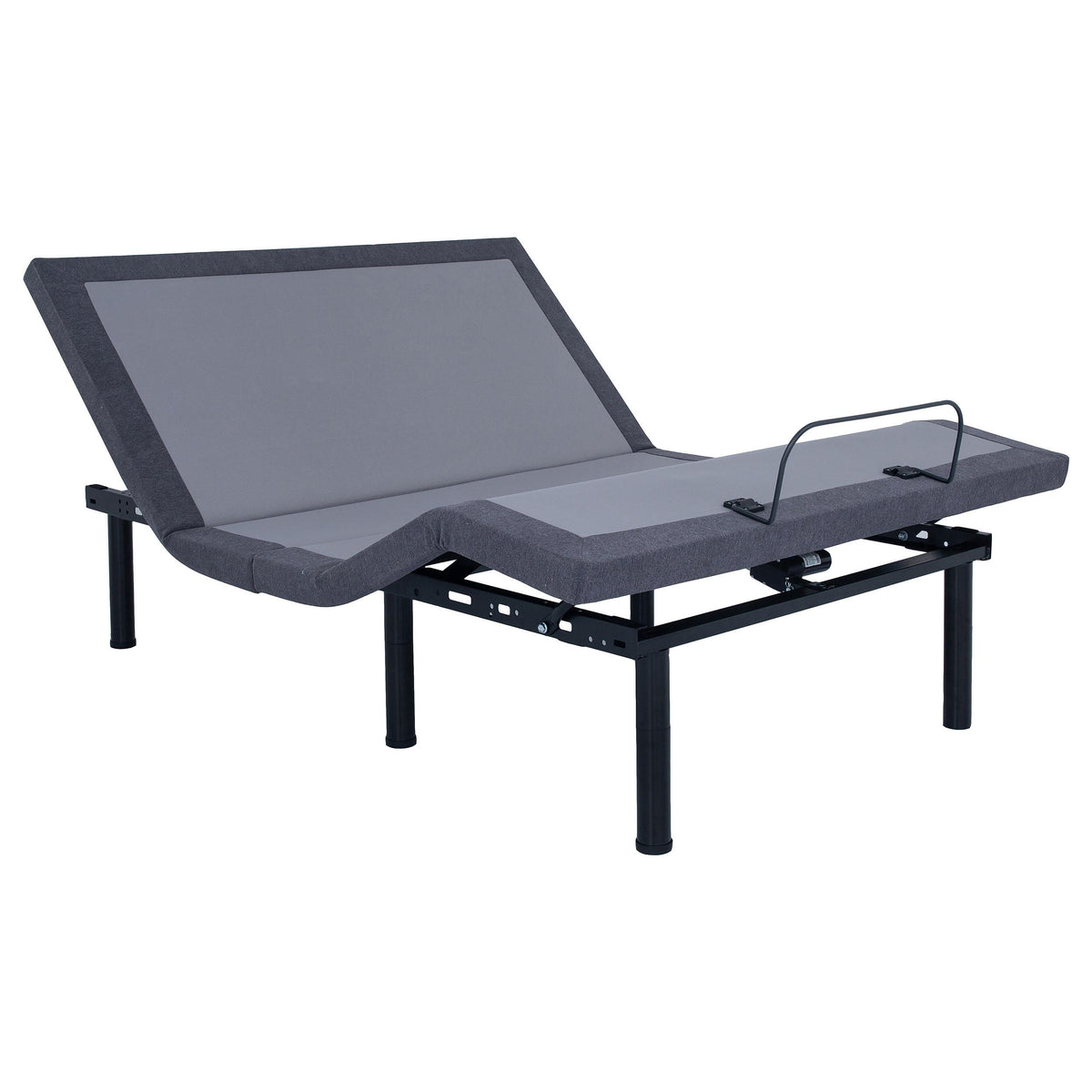 Negan Full Adjustable Bed Base Grey and Black Negan Full Adjustable Bed Base Grey and Black Half Price Furniture