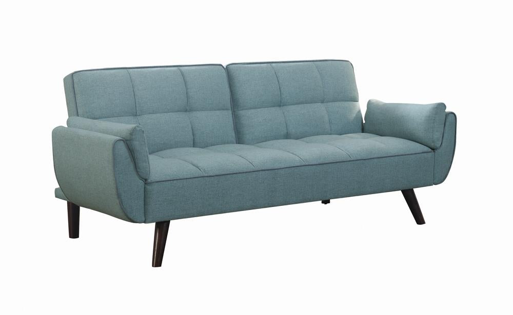 Caufield Biscuit-tufted Sofa Bed Turquoise Blue Caufield Biscuit-tufted Sofa Bed Turquoise Blue Half Price Furniture