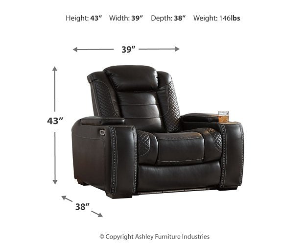 Party Time Power Recliner - Half Price Furniture