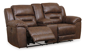 Stoneland Power Reclining Loveseat with Console - Half Price Furniture