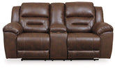 Stoneland Power Reclining Loveseat with Console  Las Vegas Furniture Stores