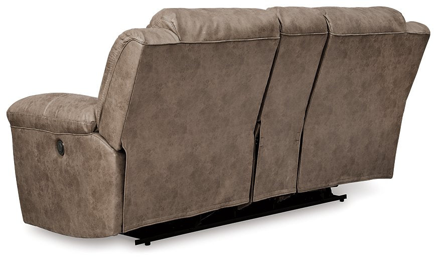 Stoneland Power Reclining Loveseat with Console - Half Price Furniture