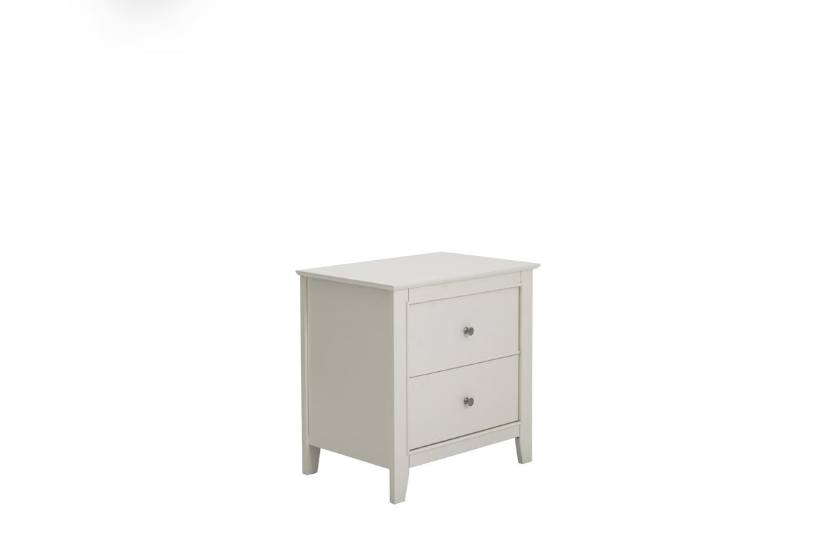 Selena 2-drawer Nightstand Cream White Selena 2-drawer Nightstand Cream White Half Price Furniture