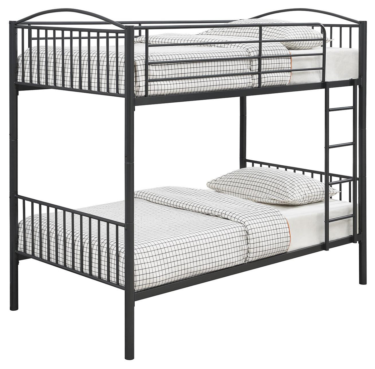 Anson Twin Over Twin Bunk Bed with Ladder Half Price Furniture