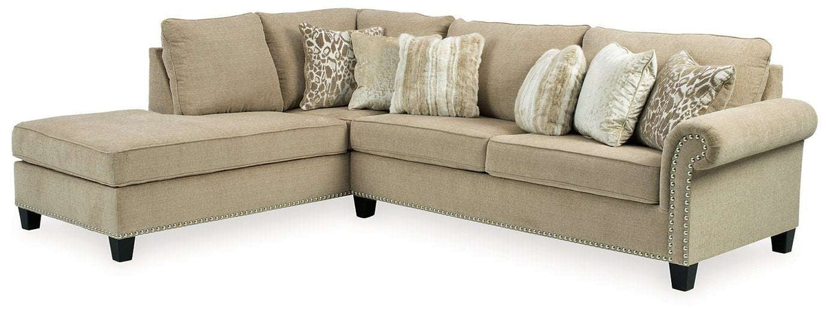 Dovemont 2-Piece Sectional with Chaise Half Price Furniture
