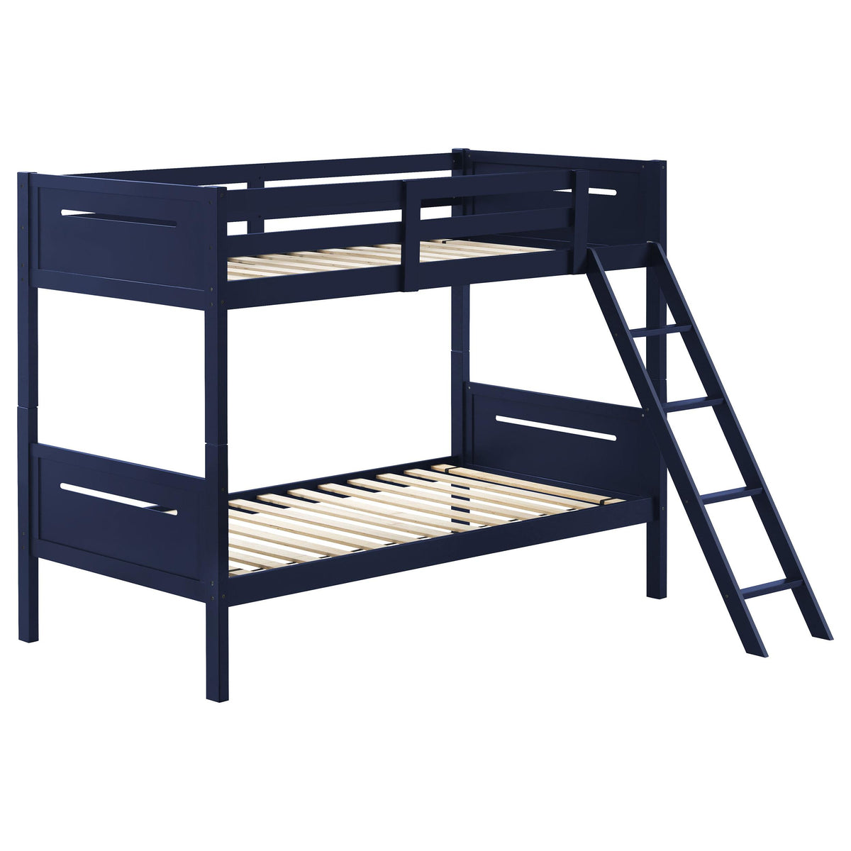 Littleton Twin Over Twin Bunk Bed Blue Littleton Twin Over Twin Bunk Bed Blue Half Price Furniture