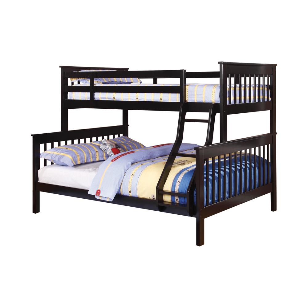 Chapman Twin Over Full Bunk Bed Black Half Price Furniture