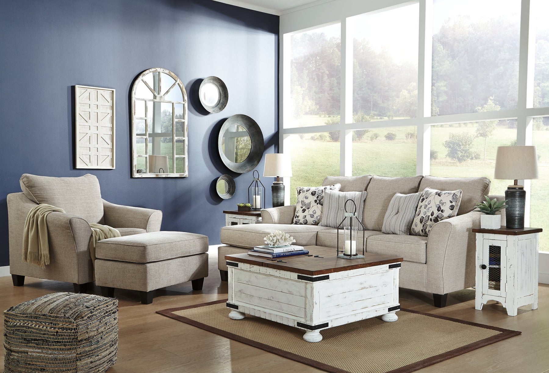Abney Ottoman - Ottoman - Half Price Furniture