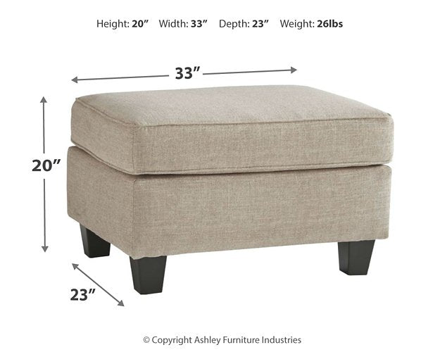 Abney Ottoman - Ottoman - Half Price Furniture