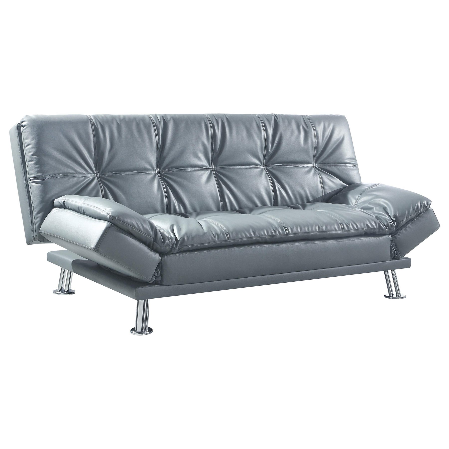 Dilleston Tufted Back Upholstered Sofa Bed Grey Half Price Furniture