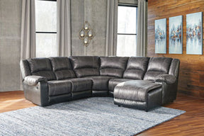 Nantahala 3-Piece Reclining Sectional with Chaise - Half Price Furniture