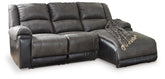 Nantahala 3-Piece Reclining Sectional with Chaise Half Price Furniture