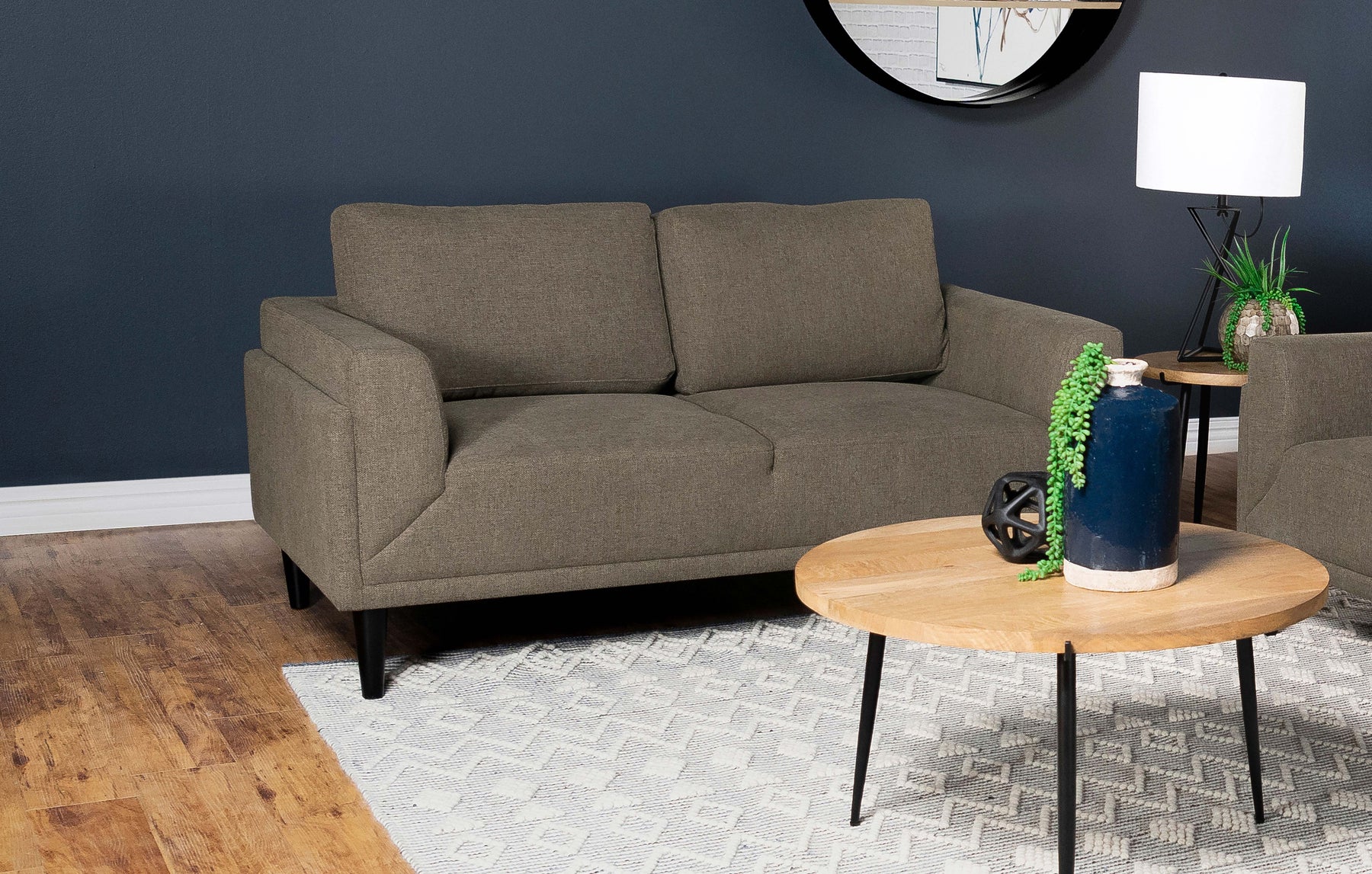 Rilynn Upholstered Track Arms Loveseat Half Price Furniture