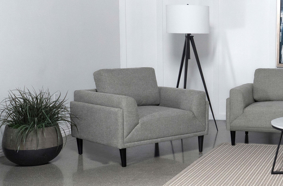 Rilynn Upholstered Track Arms Chair - Chair - Half Price Furniture