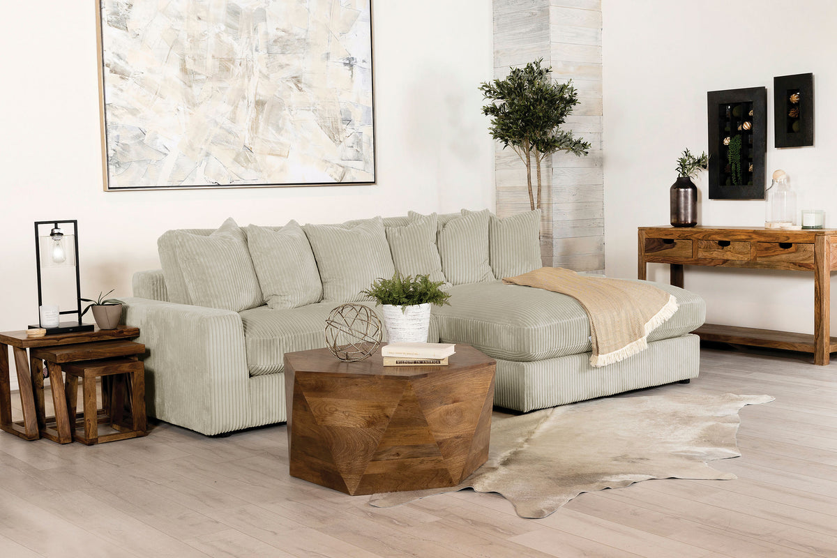 Blaine Upholstered Reversible Sectional Sofa Sand  Las Vegas Furniture Stores