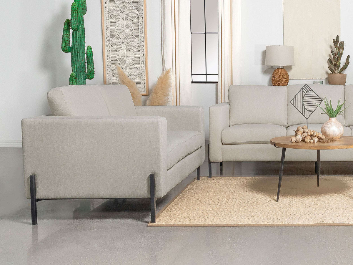 Tilly Upholstered Track Arms Loveseat Half Price Furniture