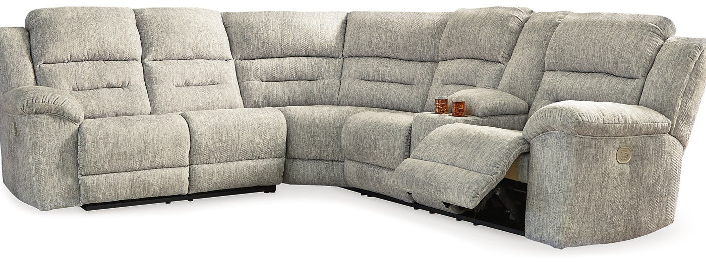 Family Den Power Reclining Sectional Half Price Furniture