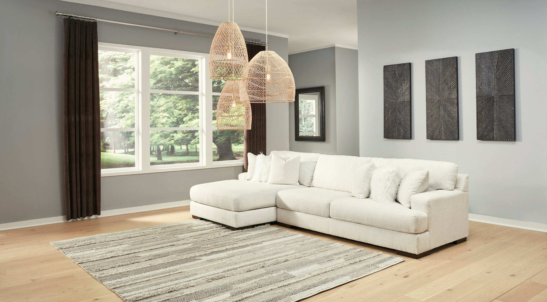Zada Sectional with Chaise Half Price Furniture