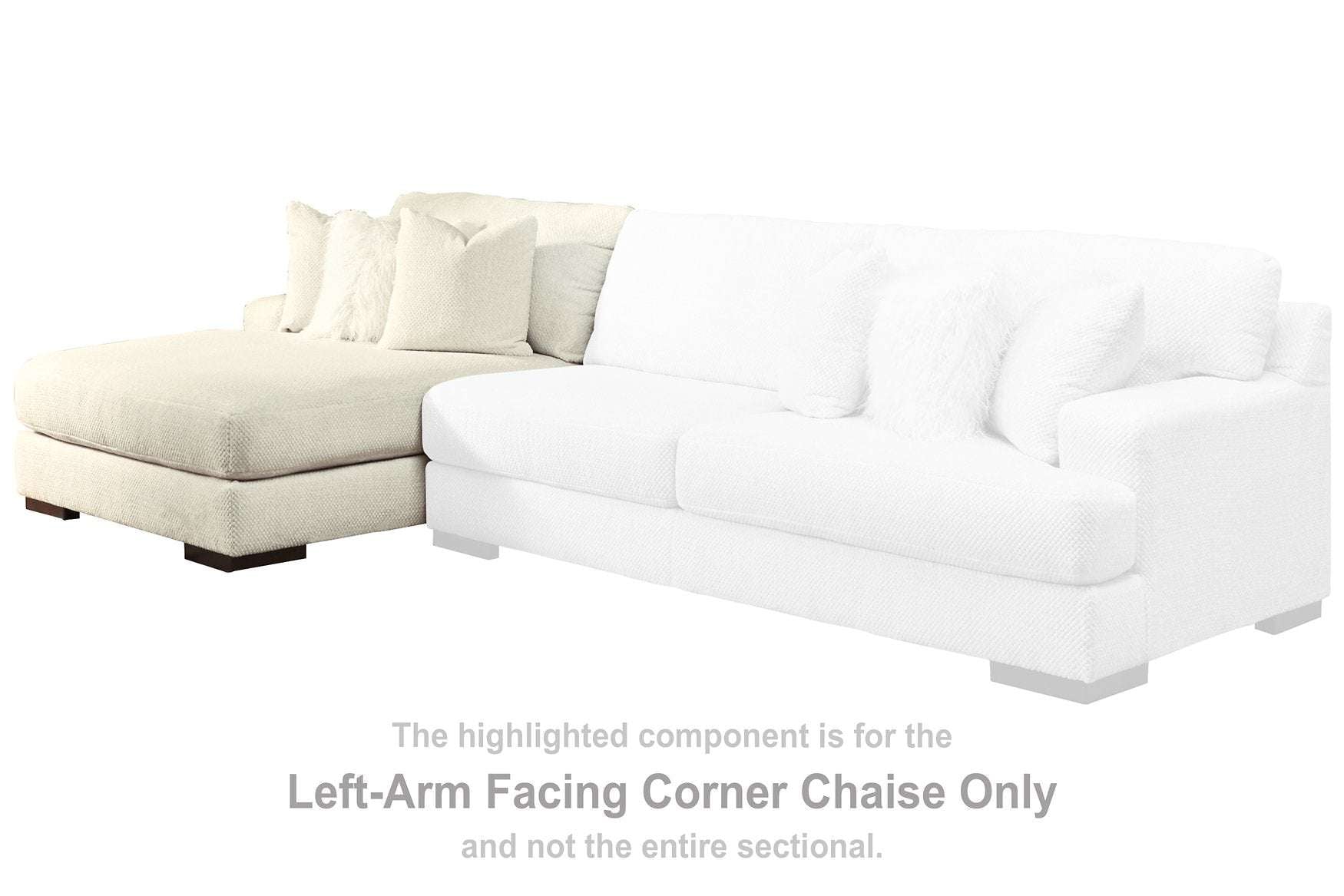 Zada Sectional with Chaise Half Price Furniture