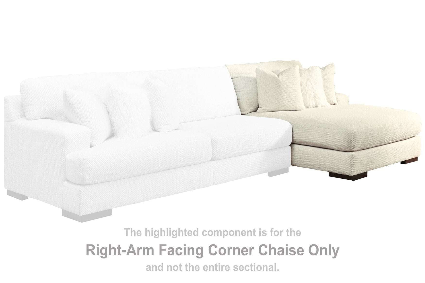 Zada Sectional with Chaise Half Price Furniture