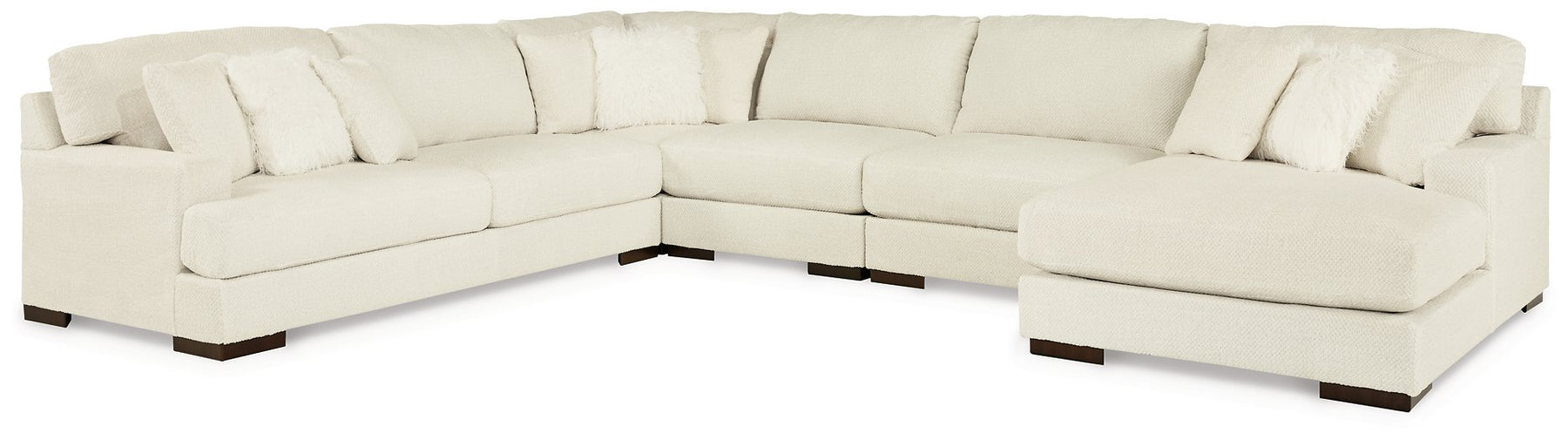 Zada Sectional with Chaise Half Price Furniture