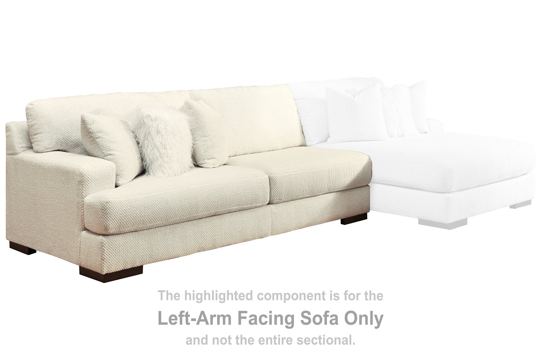 Zada Sectional with Chaise Half Price Furniture