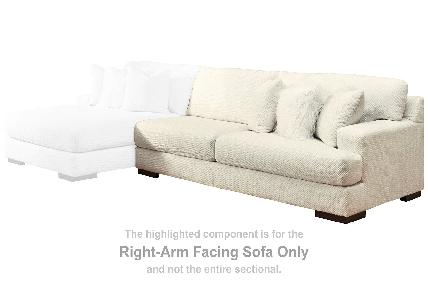 Zada Sectional with Chaise Half Price Furniture