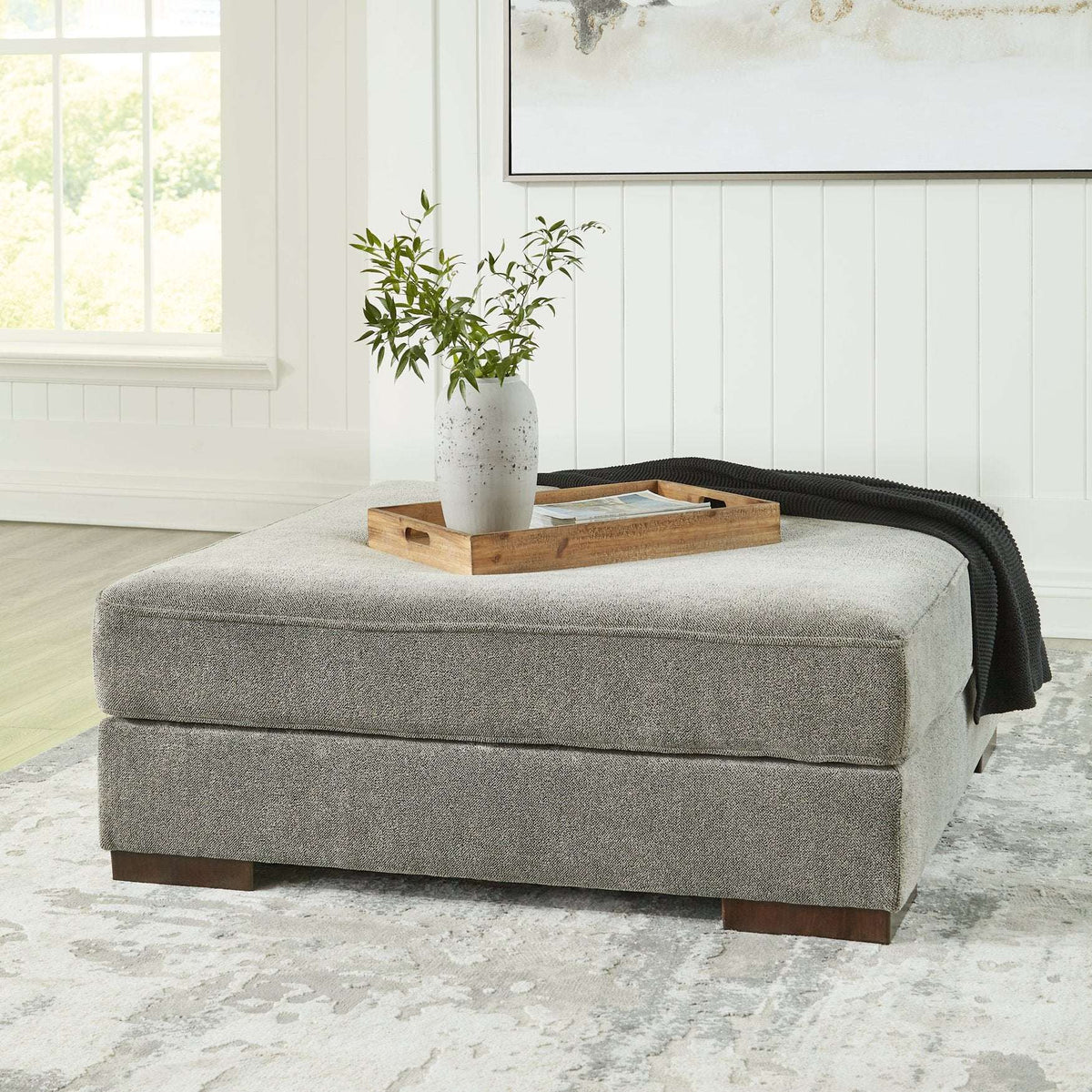 Bayless Oversized Accent Ottoman Half Price Furniture