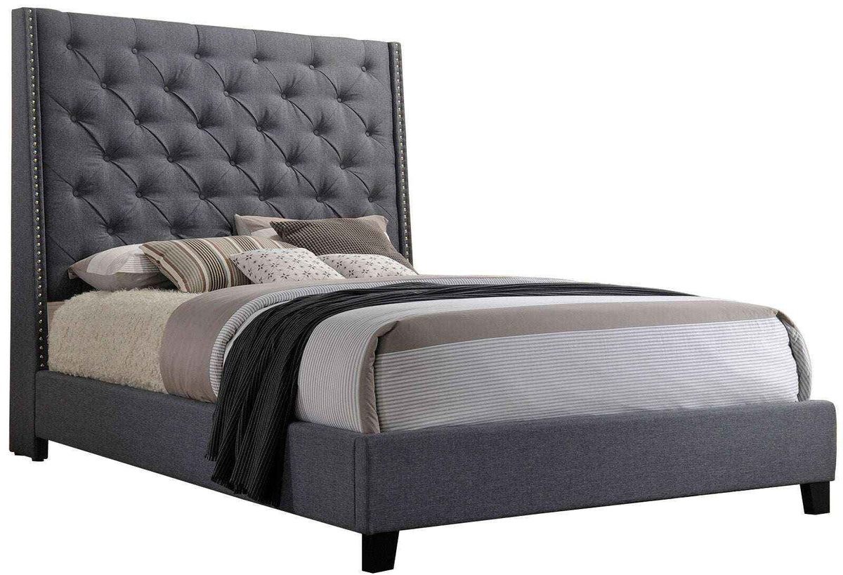 CHANTILLY Gray Bed - Elegant Comfort and Modern Design for Your Bedroom