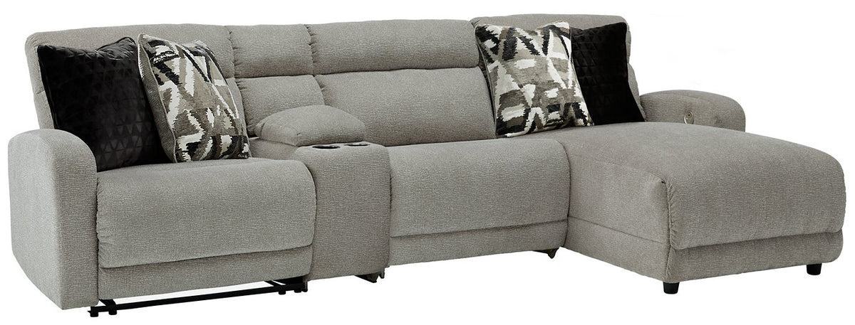 Colleyville Power Reclining Sectional with Chaise  Half Price Furniture