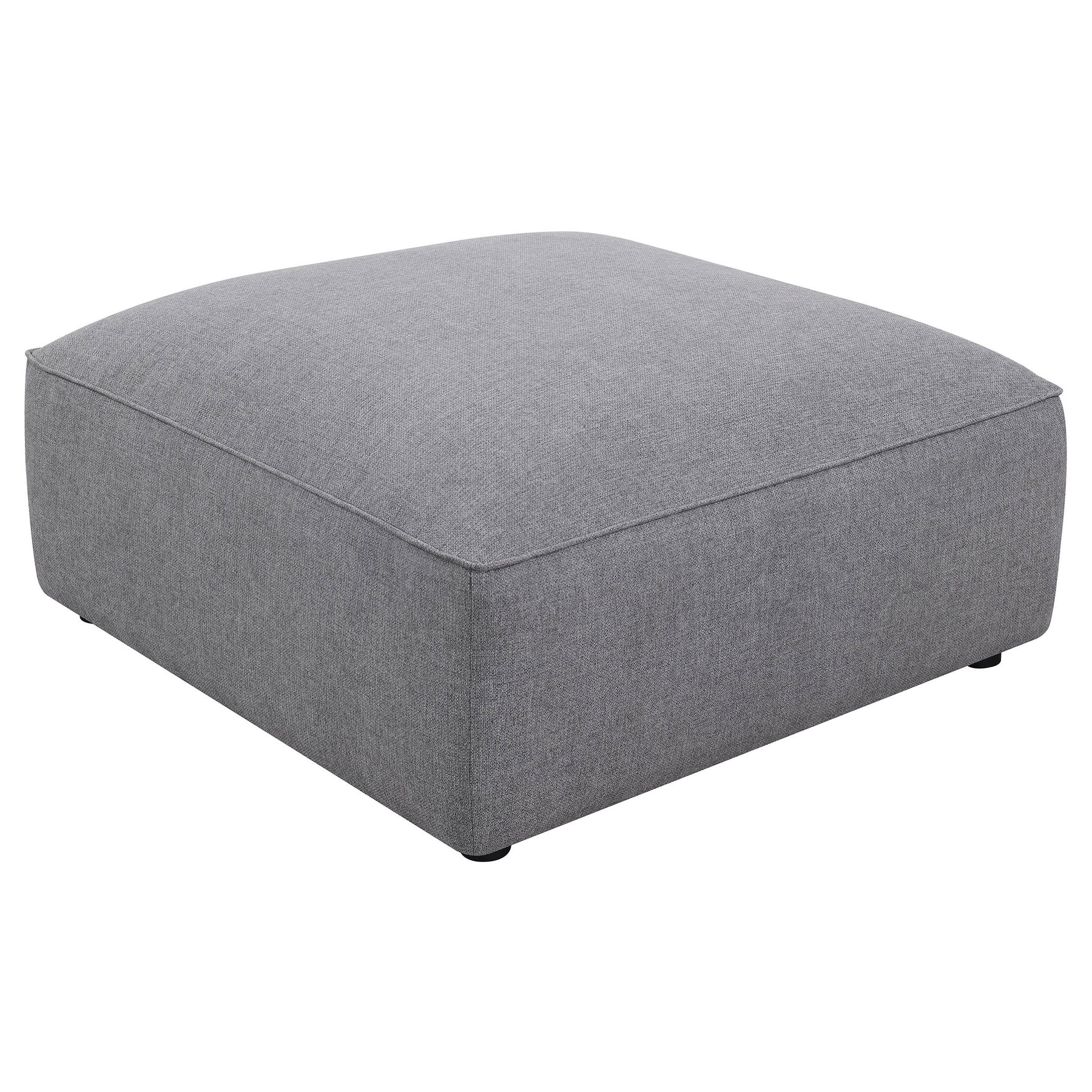 Jennifer Square Upholstered Ottoman Grey Half Price Furniture