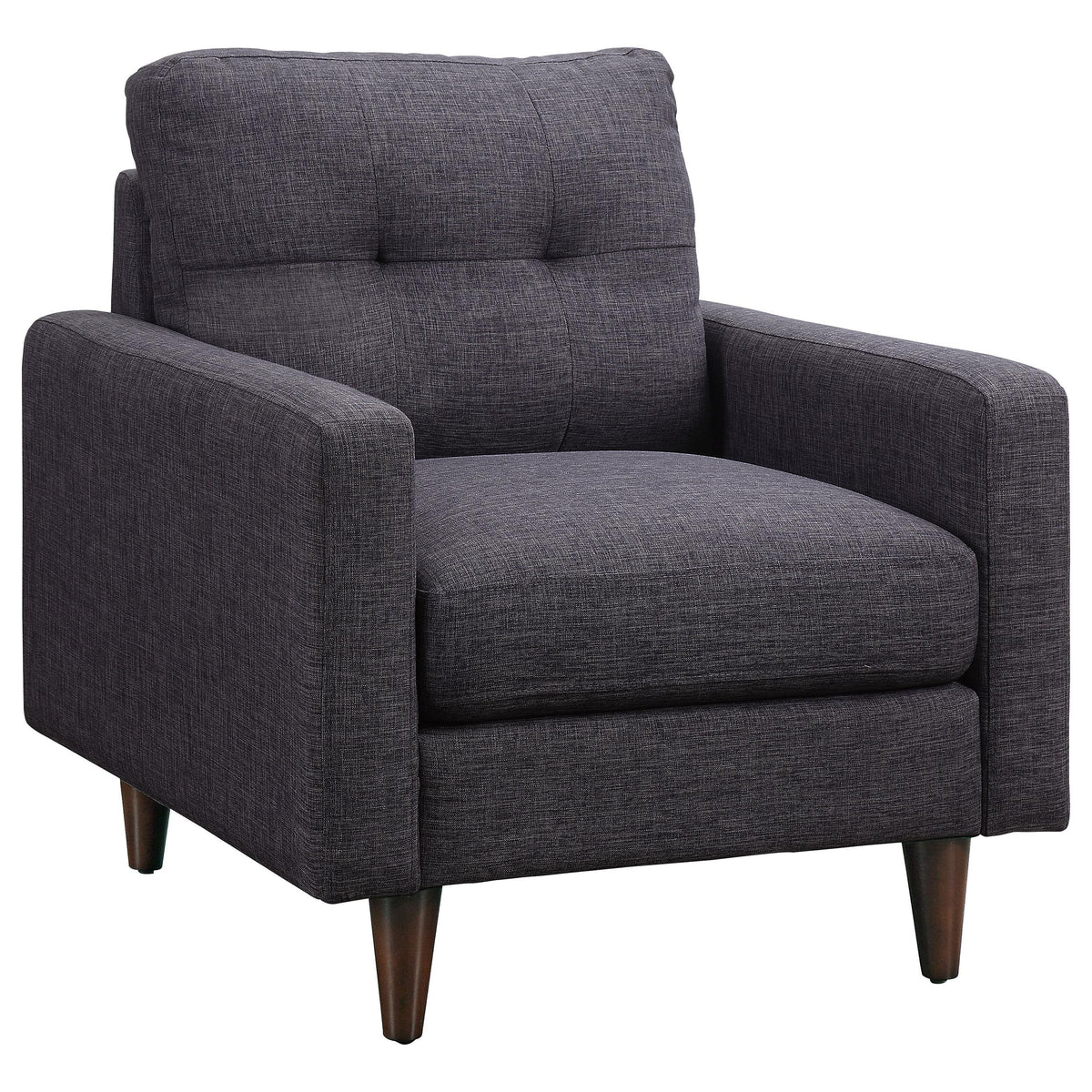 Watsonville Tufted Back Chair Grey  Las Vegas Furniture Stores