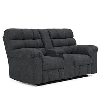 Wilhurst Reclining Loveseat with Console - Half Price Furniture