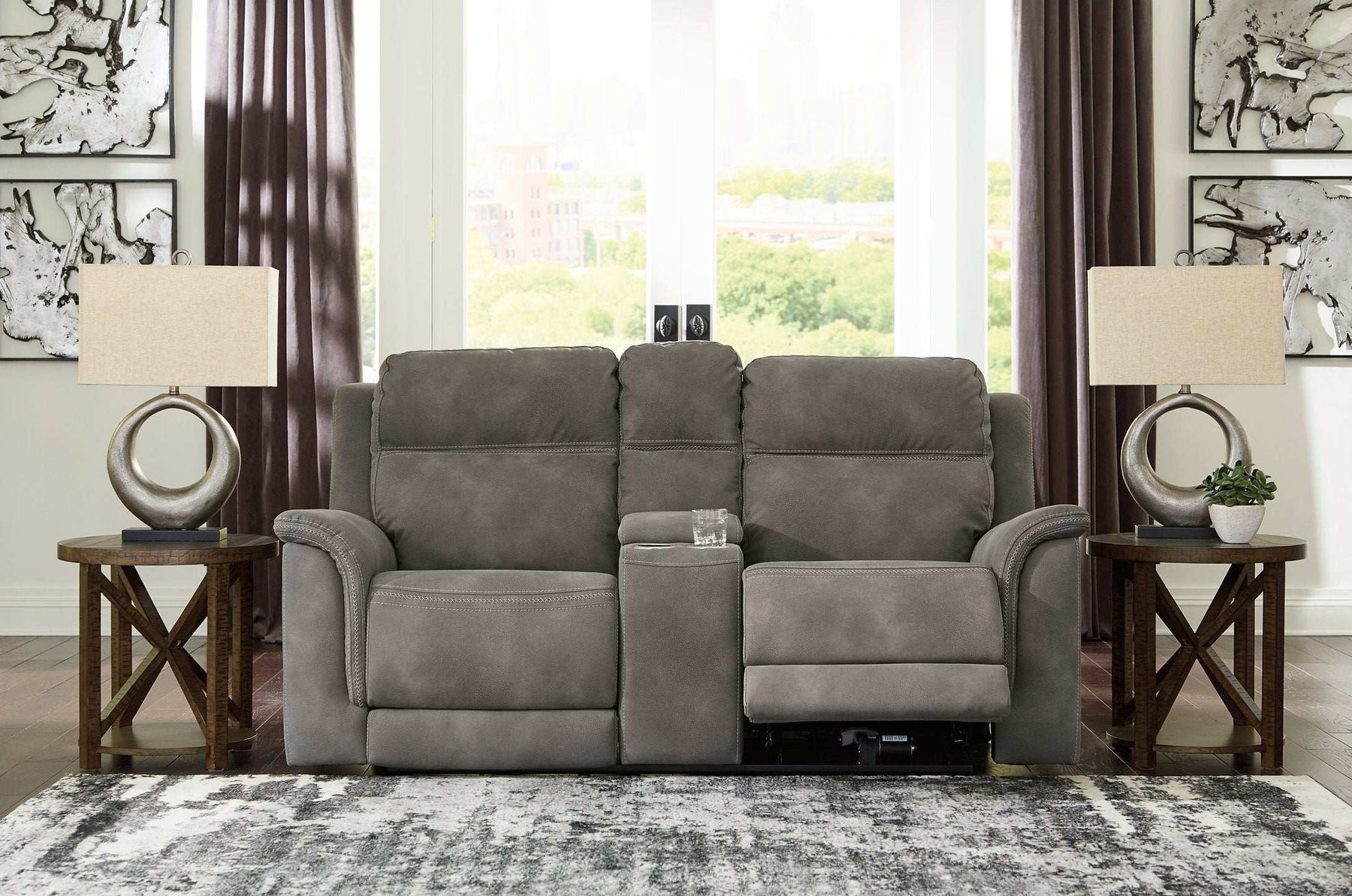 Next-Gen DuraPella Power Reclining Loveseat with Console - Half Price Furniture