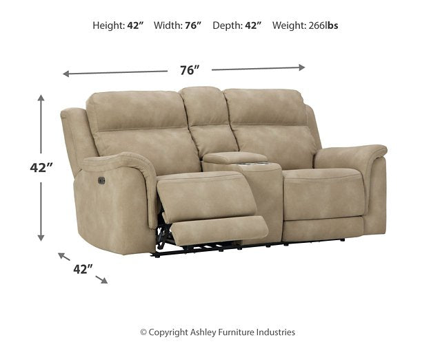 Next-Gen DuraPella Power Reclining Loveseat with Console - Half Price Furniture