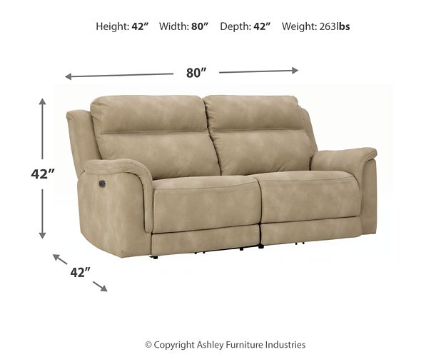 Next-Gen DuraPella Power Reclining Sofa Half Price Furniture