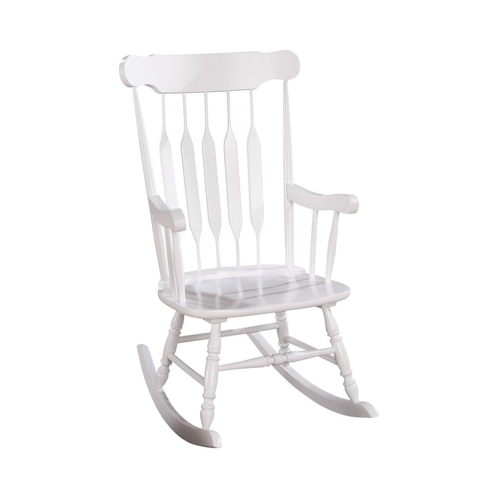 Gina Back Rocking Chair White  Las Vegas Furniture Stores