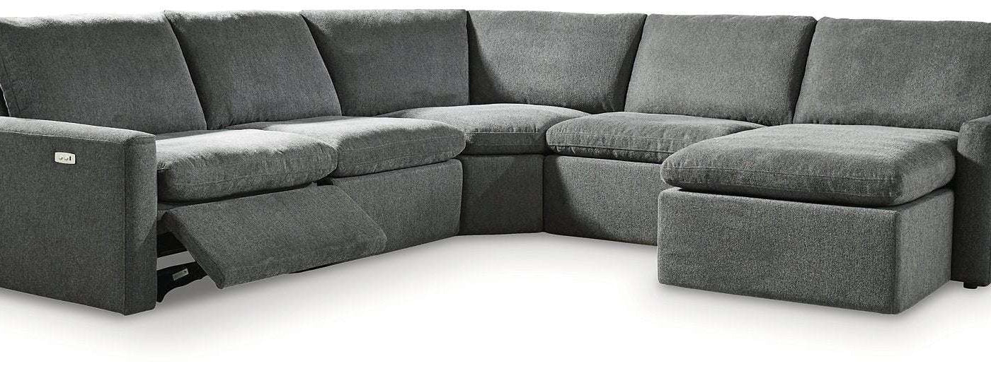 Hartsdale Power Reclining Sectional with Chaise - Half Price Furniture