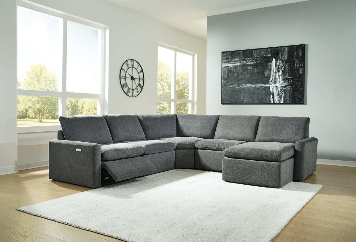 Hartsdale Power Reclining Sectional with Chaise - Half Price Furniture