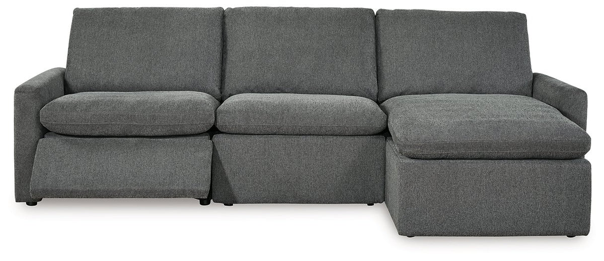 Hartsdale 3-Piece Right Arm Facing Reclining Sofa Chaise  Half Price Furniture