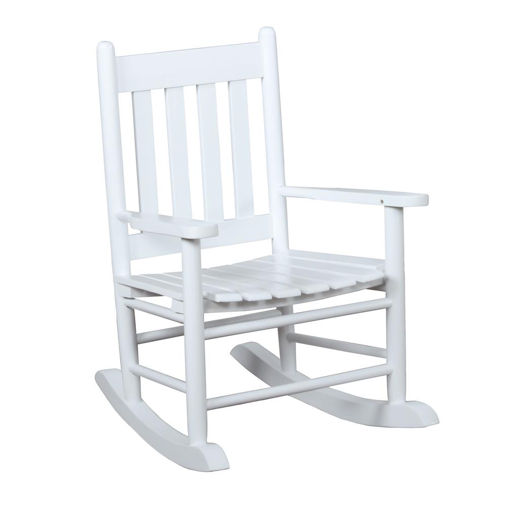Annie Slat Back Youth Rocking Chair White  Las Vegas Furniture Stores