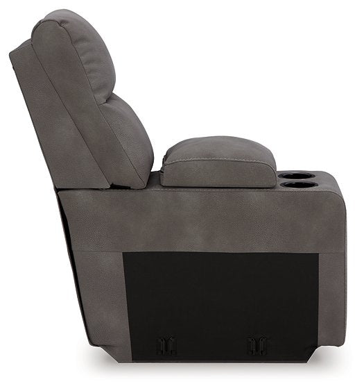 Next-Gen DuraPella Power Reclining Sectional Loveseat with Console - Half Price Furniture