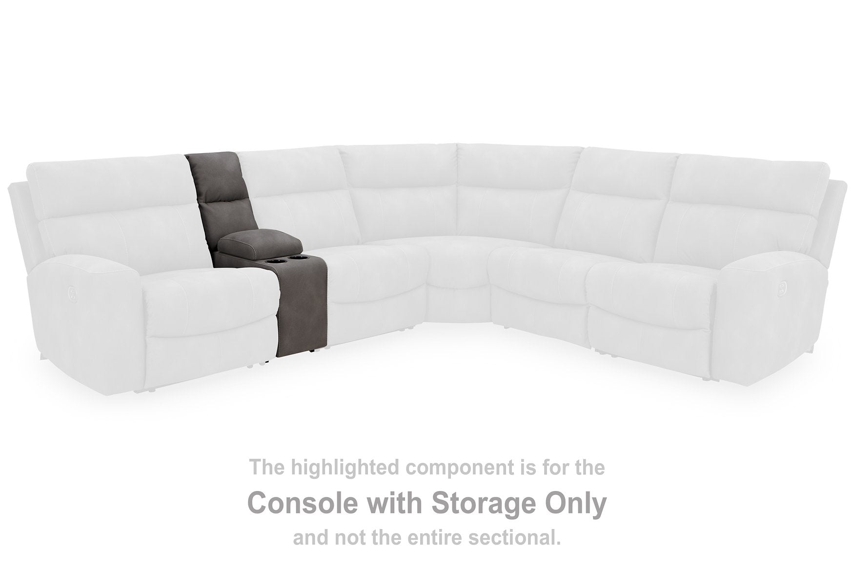 Next-Gen DuraPella Power Reclining Sectional Loveseat with Console - Half Price Furniture