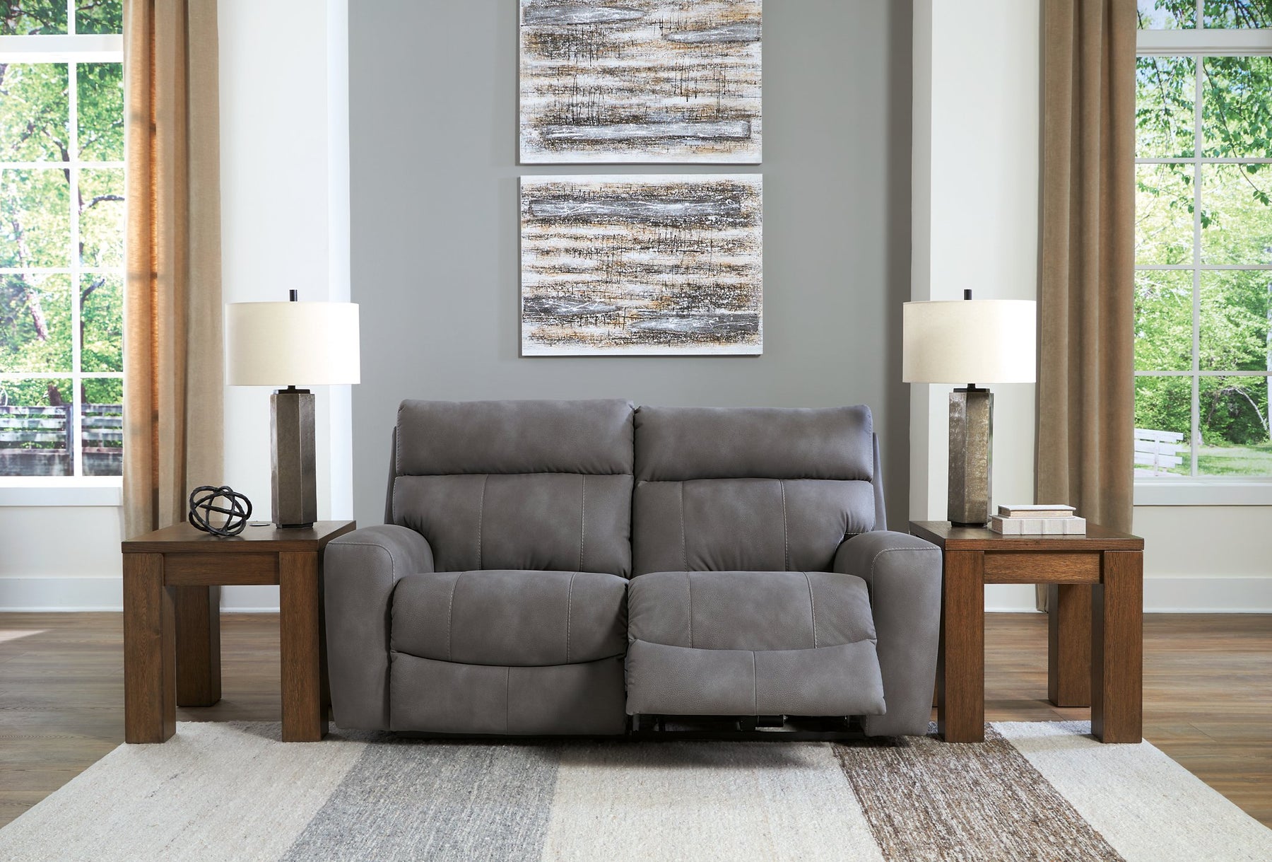 Next-Gen DuraPella Power Reclining Sectional Loveseat - Half Price Furniture