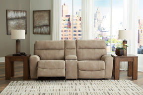 Next-Gen DuraPella Power Reclining Sectional Loveseat with Console - Half Price Furniture