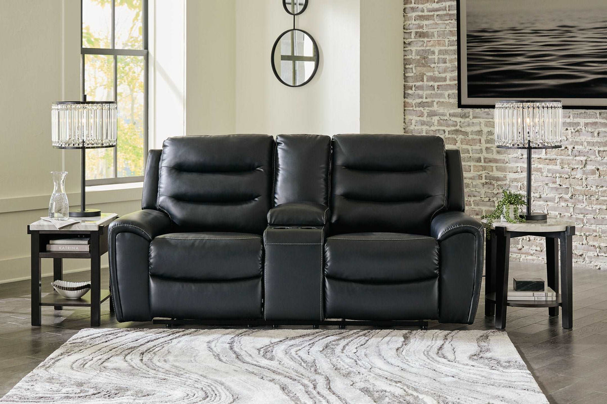 Warlin Power Reclining Loveseat with Console Half Price Furniture