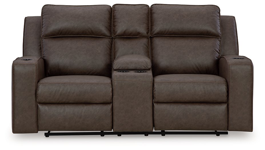 Lavenhorne Reclining Loveseat with Console Half Price Furniture
