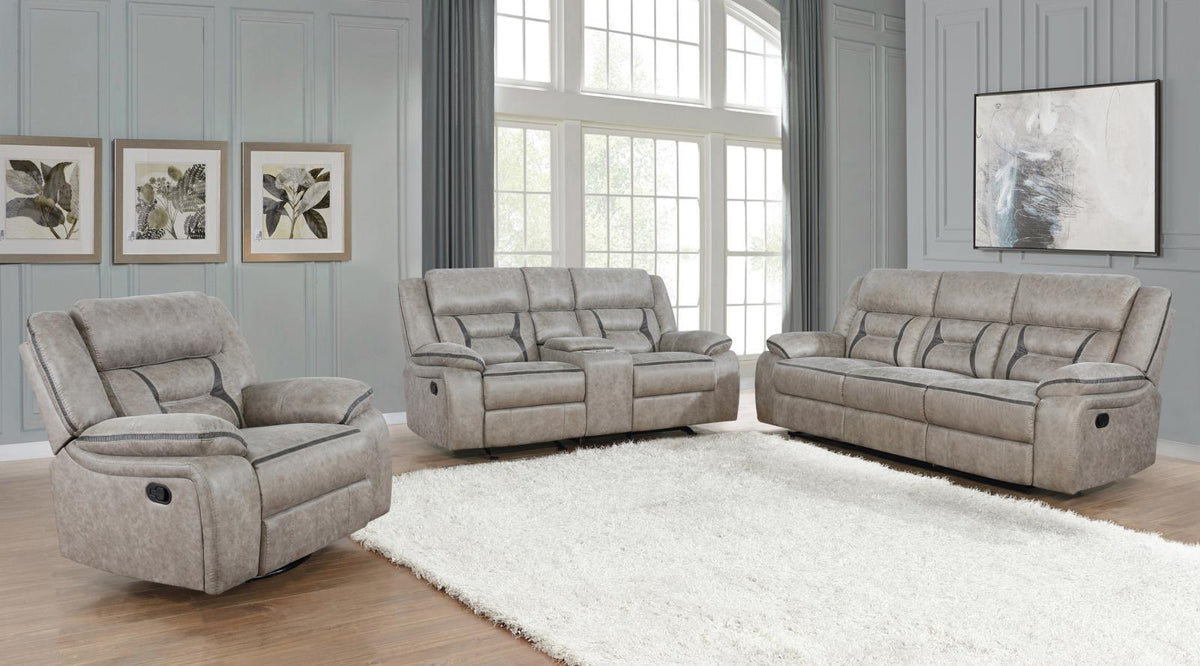 Greer 3-Piece Upholstered Tufted Living Room Set  Las Vegas Furniture Stores